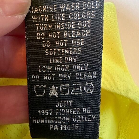 JOFIT Women's Mock Neck Golf/Athletic Top/Jacket Yellow/Purple Size Extra Large - Picture 9 of 9